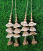 Silver/ Gold Indian Beaded Tassel for Saree Blouse Lehenga Embellished HandBags Dupatta Decorative dress Latkan for Women 1 Pair