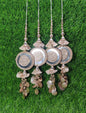 Silver/ Gold/ Rose Gold Indian Beaded Tassel for Saree Blouse Lehenga Embellished HandBags Dupatta Decorative dress Latkan for Women 1 Pair