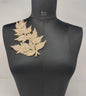 Handmade Indian Beaded Shoulder Applique Patch - Sewing Embellishment for Dresses, Cushions, Crafting, and Bags, 1 Piece