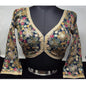 Indian designer Dark Green color Sequin Embroidered stitched blouse, Readymade Indian Bridal Saree Blouse, latest design blouse for women