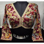Indian designer Maroon color Sequin Embroidered stitched blouse, Readymade Indian Bridal Saree Blouse, latest design blouse for women