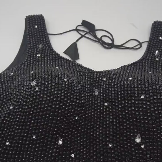 Designer Blouse, Black color, heavy Beaded, Ready to wear, Best seller, Indian Bridal Saree Blouse, Christmas, latest design for women